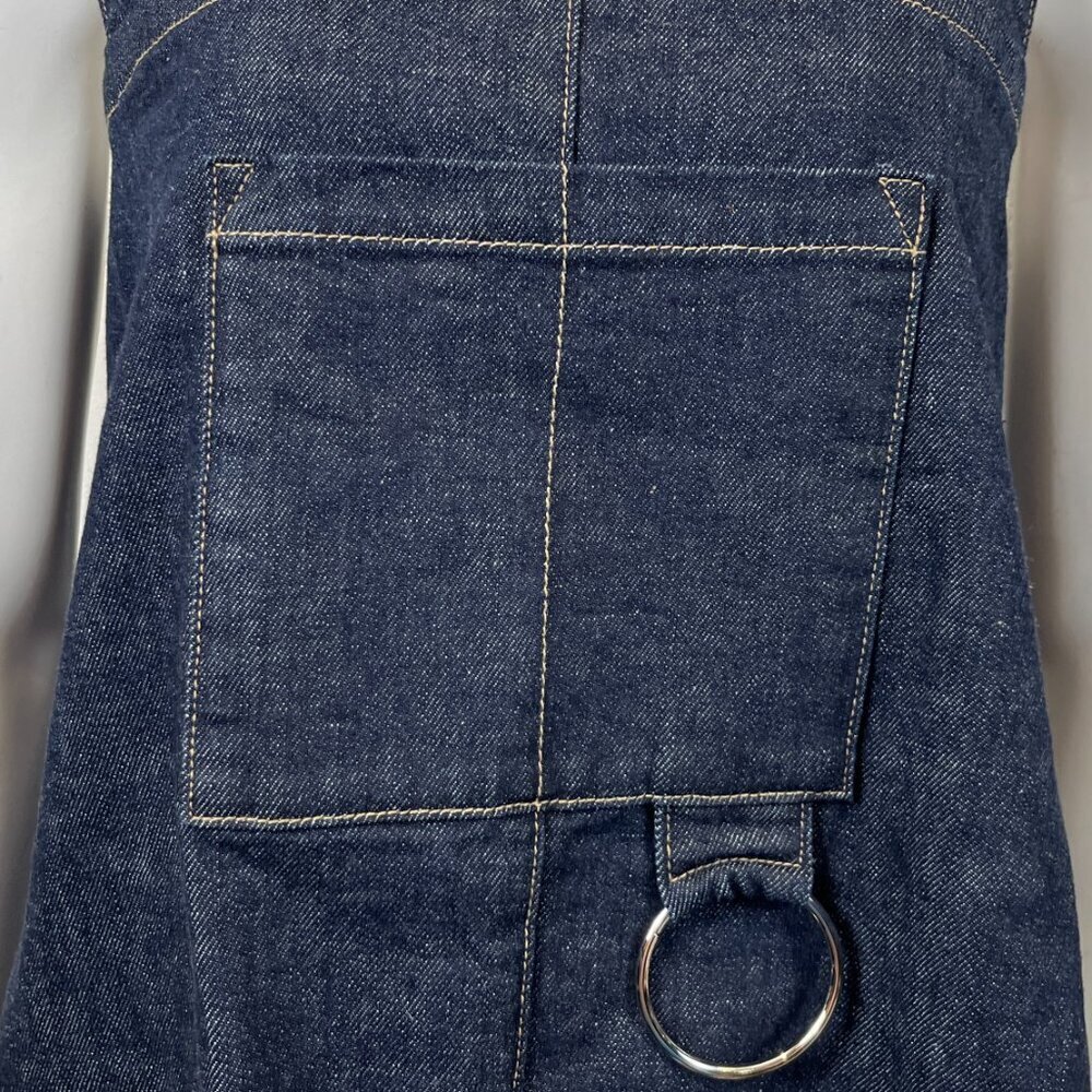 SOLD / FLORA ANIMALIA DENIM  APRON TOP - Picture 5 of 10